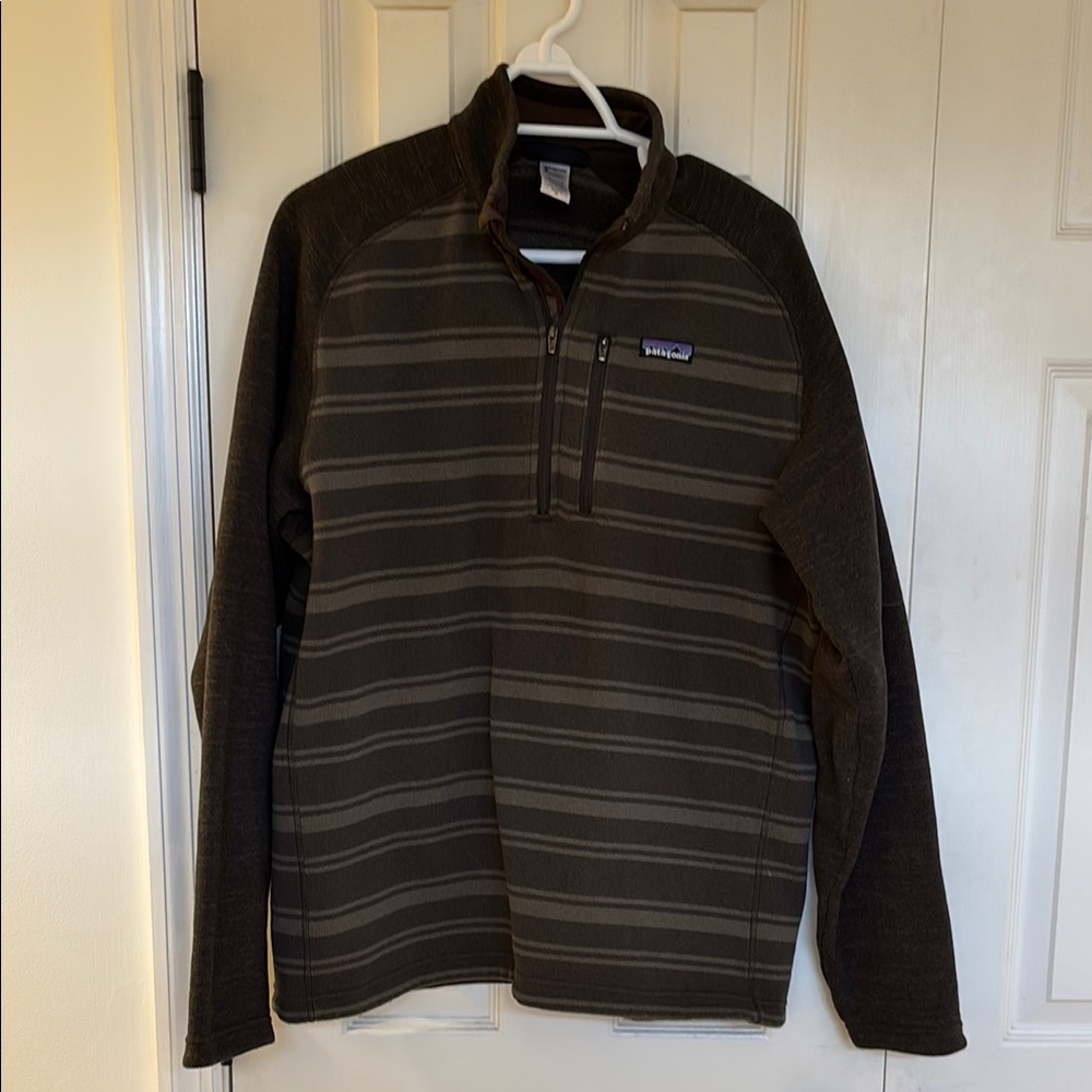 Patagonia Brown Striped Better Sweater